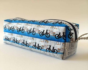 pencil case, bikes