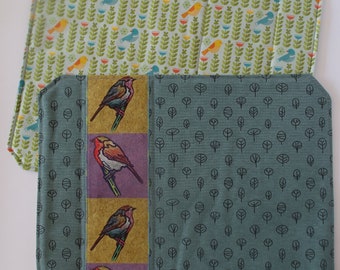 set of 2 placemats with birds
