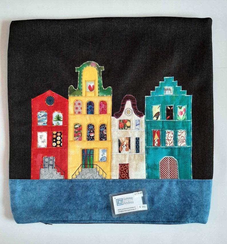 cushion cover, canal houses, 451638 image 2