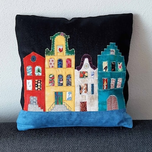 cushion cover, canal houses, 451638 image 1