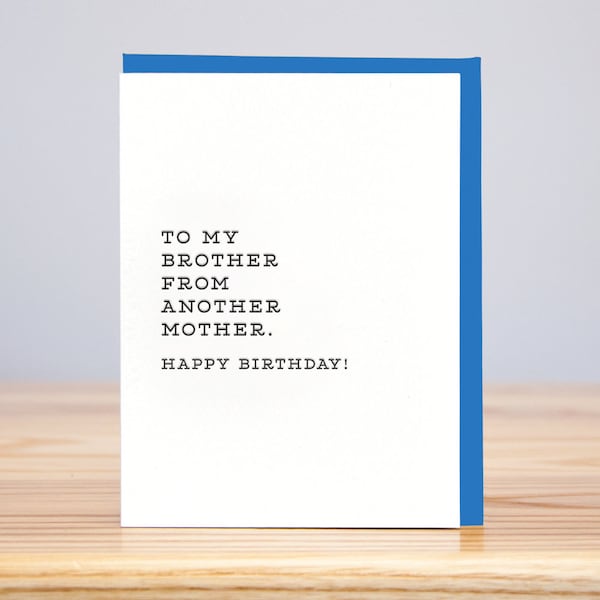 Brother From Another Mother Birthday Card Etsy brother-from-another-mother-birthday-card-etsy