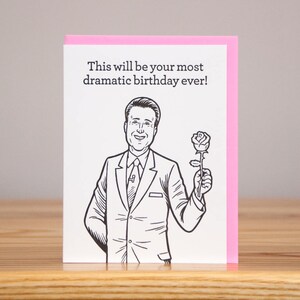 Birthday Card - Chris Harrison - The Bachelor / Bachelorette // Letterpress