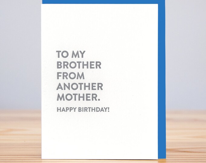 Always Older Than Me Birthday Card // Letterpress - Etsy