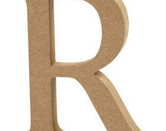 Wooden Letters and Numbers - Free-standing - 13cm Large Letters - Ready for Painting or Decopatch (holzbuchstaben)