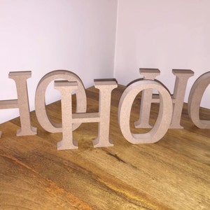 HO HO HO: paquete de 6 letras de madera independientes, oferta de paquete múltiple