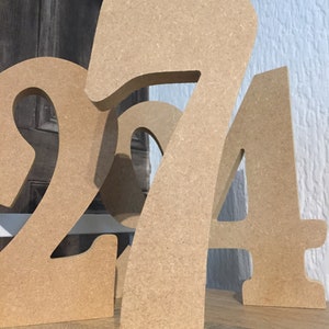 Big Numbers, 20cm Large Numbers - Birthday Numbers