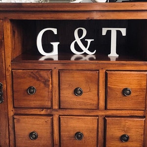 Paquete de 5 - Letras de madera blancas independientes - Letras grandes de 13 cm - Seleccione sus propias letras, Multipack Oferta Letras blancas