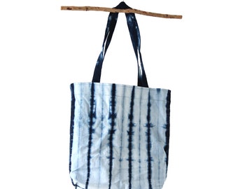 Blue tote bag. Handmade handbag. Girlfriend gift Tie Dye Boho tote bag. Indigo shibori tote bag. Free people Bohemian bag women gift.