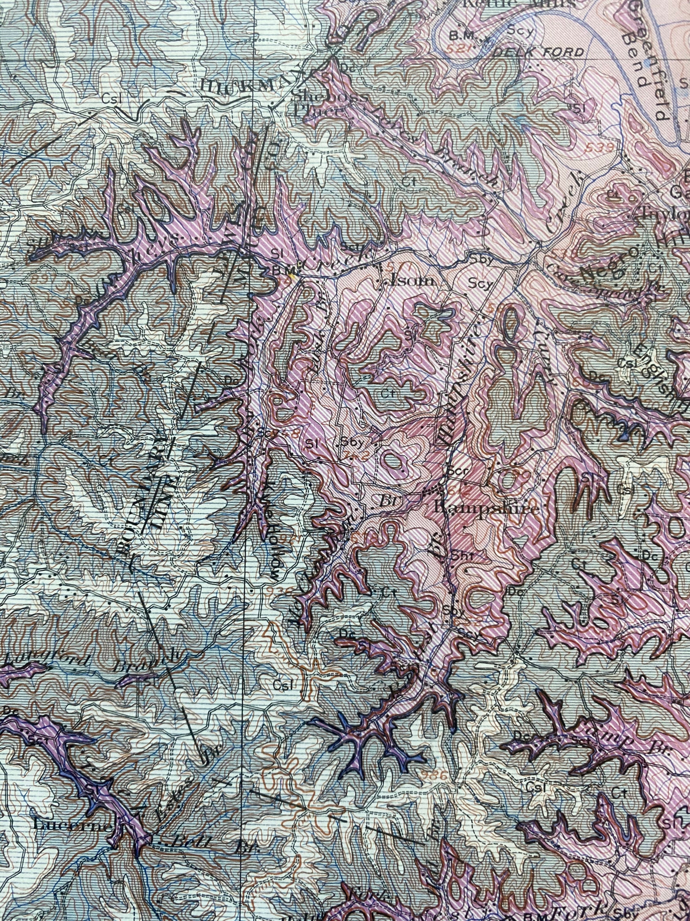 U. S. Geological Survey Areal Geology Tennessee Columbia Etsy