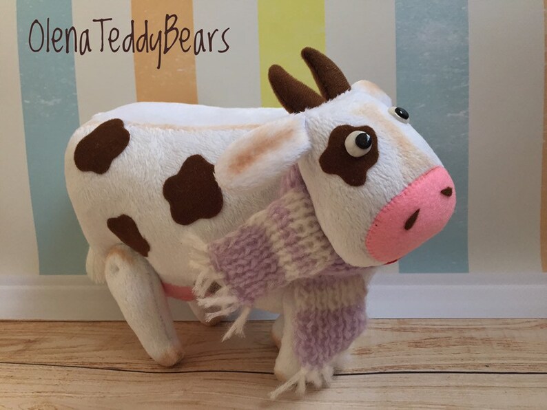 small cow stuffed animal