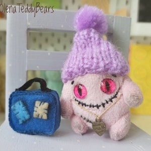 Mini Monster Plush Toy: Halloween Pocket Gift in Matchbox