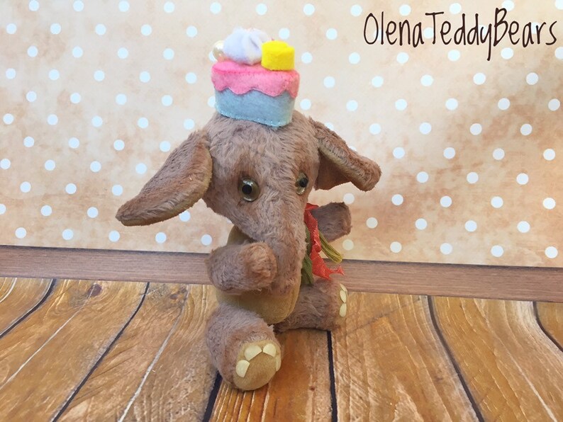 collectible small toy Mini elephant teddy