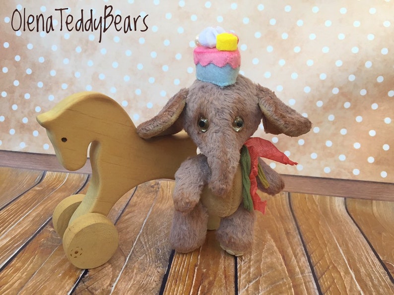 collectible small toy Mini elephant teddy
