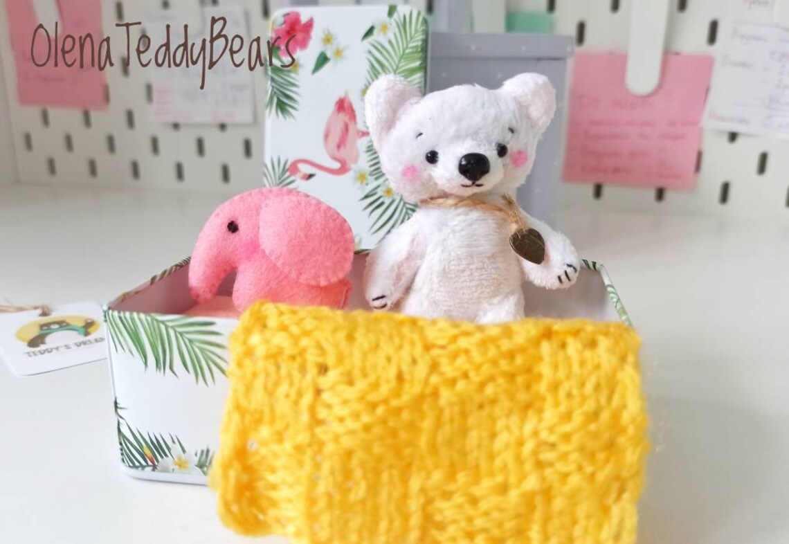 Plush Bear Small Plush Animal Pocket Bear Stuffed Animal Etsy