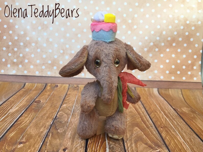 collectible small toy Mini elephant teddy