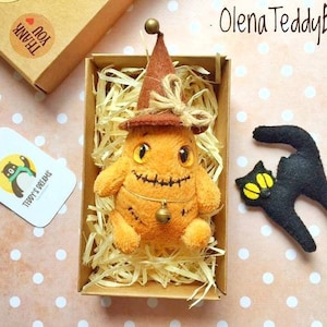 Miniature Monster Plush: Halloween Stuffed Toy in Gift Box