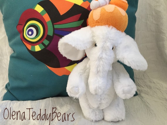 white elephant stuffed animal