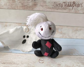 Handgemaakte pluche spookpop: Halloween Keepsake Art Toy