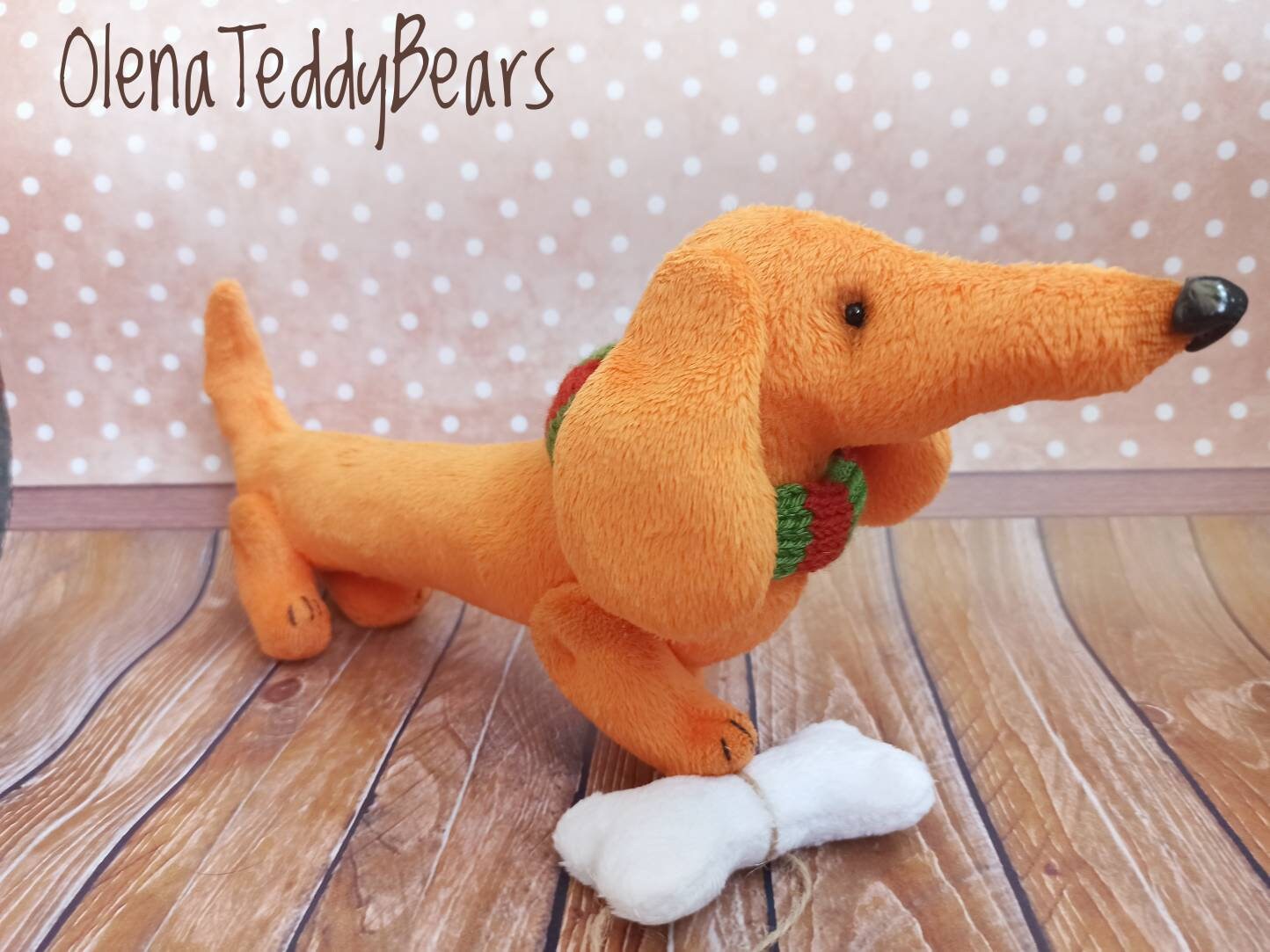 Stuffed Animal Dog Dachshund Dog Toy Handmade Plush Plush   Etsy