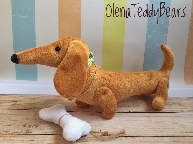 dachshund plush dog toy