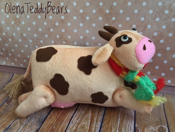 small cow stuffed animal
