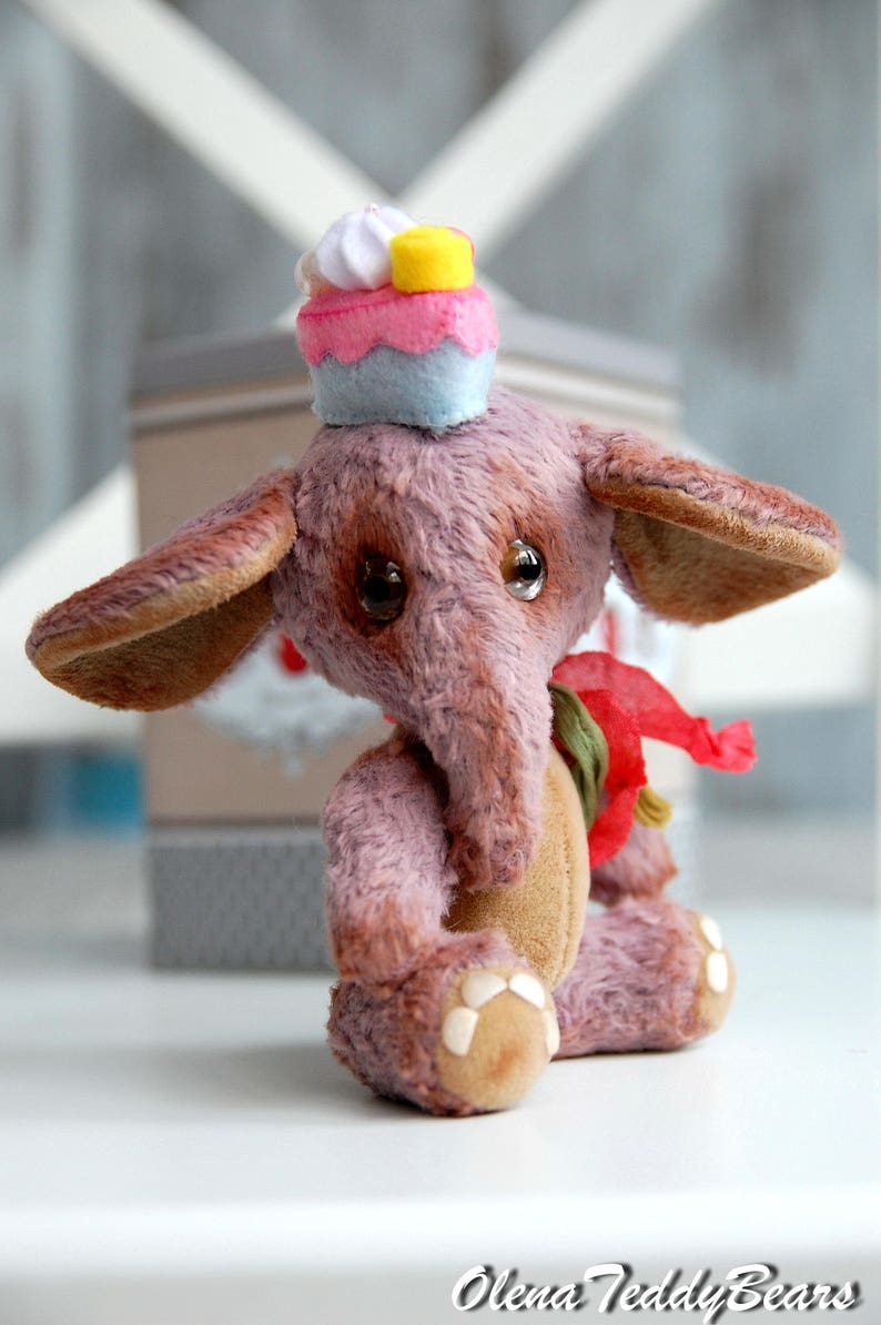 collectible small toy Mini elephant teddy