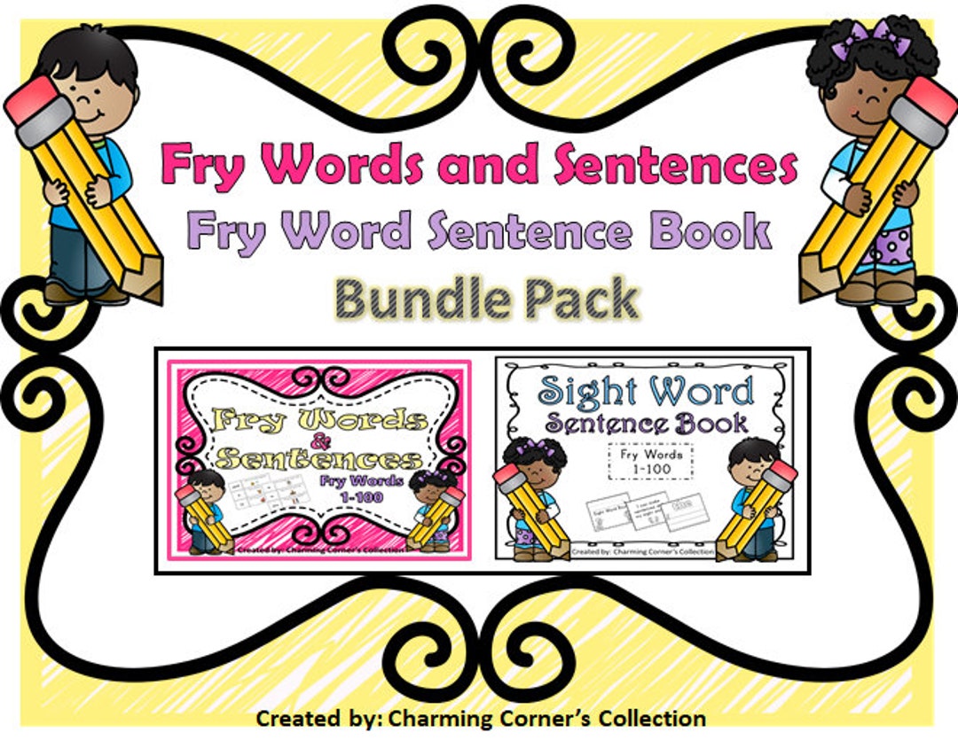 Fry Words & Sentences and Sight Word Sentence Book Set 1 Fry Words 1
