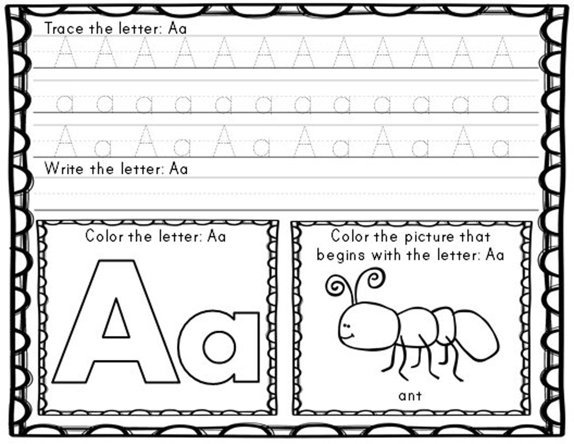 Abc's &amp; 123's Writing Practice - Etsy