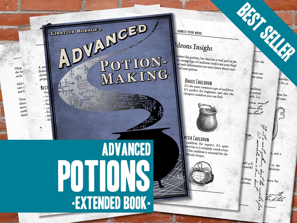 Harry Potter Advanced Potion Making EXTENDED Edition Printable