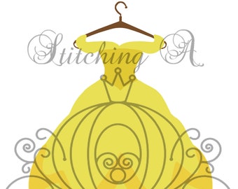 Princess Dress Svg Etsy