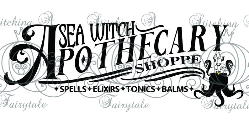 Download Disney Little Mermaid Inspired Sea Witch Apothecary SVG ...