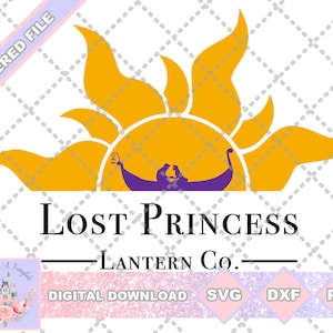 Rapunzel inspiriert verlorene Prinzessin Lantern Co SVG PNG DXF geschnitten Datei Shirt
