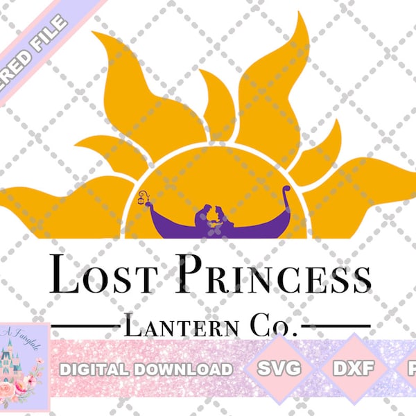 Tangled Rapunzel Inspired Lost Princess Lantern Co SVG PNG DXF Cut File Shirt