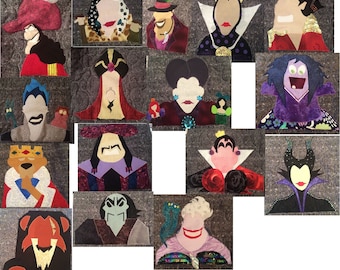60 % Discount! BUNDLE PACK - Villains Inspired Applique Patterns - Instant Digital Download
