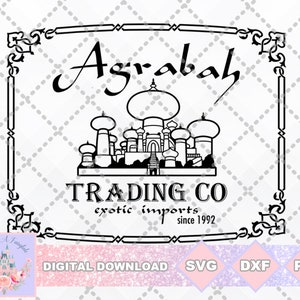 Aladdin Inspired Agrabah Trading Co SVG PNG DXF Cut File Shirt