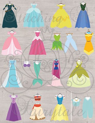 40% Discount D I S N E Y Princess Inspired Dress SVG PNG DXF - Etsy