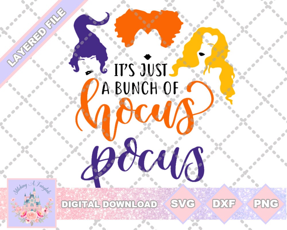 Hocus Pocus Halloween Bundle SVG PNG DXF Cut File Shirt - Etsy