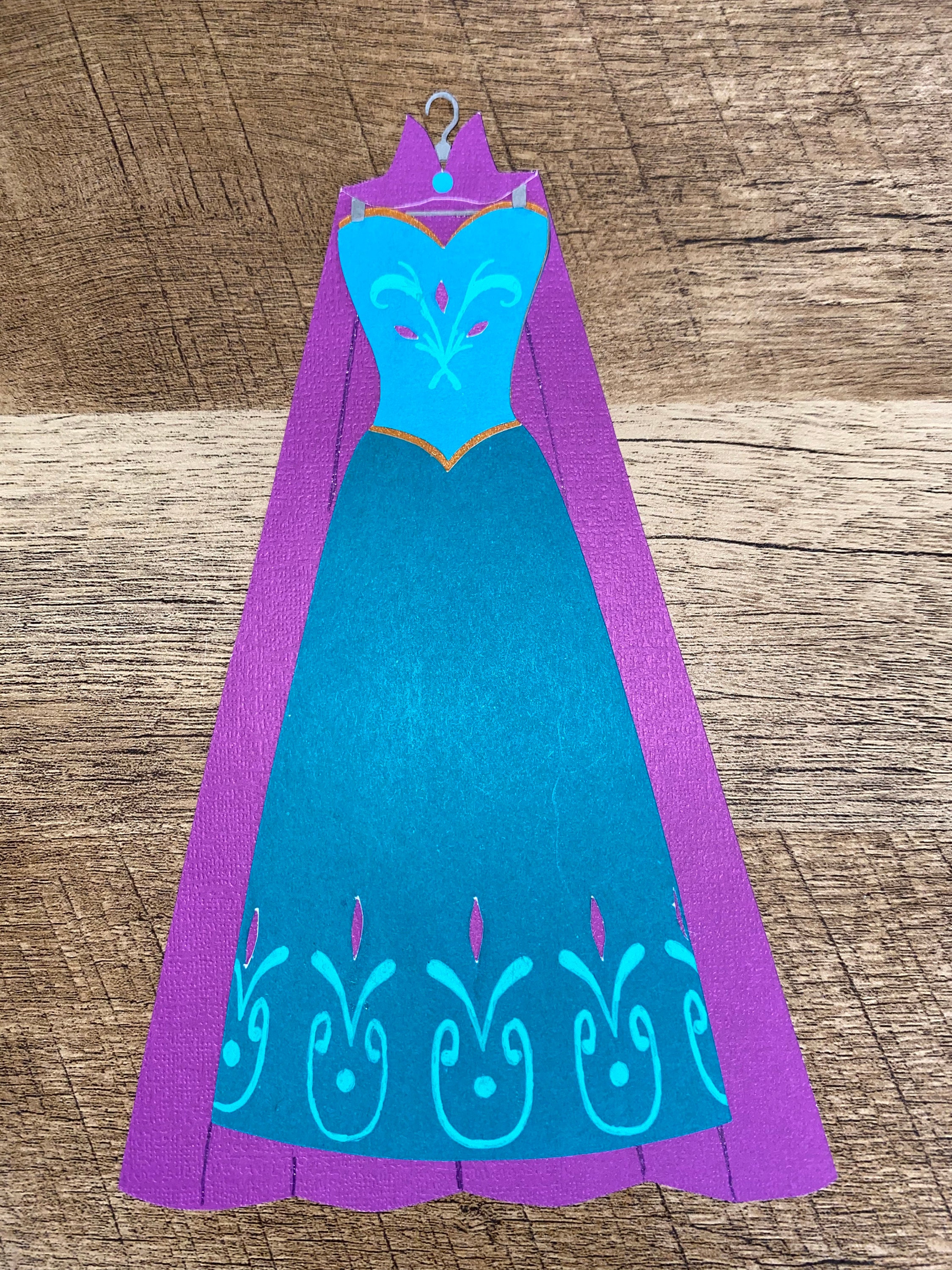 エルサ女王 アナと雪の女王 戴冠式ドレス SVG PNG DXF カット
