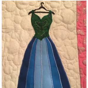 Prinzessin Anna Kleid Applikation Muster - Inspiriert von Frozen