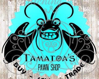 Gold Wall Decal Details about   Tamatoa Shiny Crab 