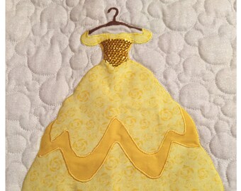 Disney Princess Belle Dress Applique Pattern From Etsy Israel
