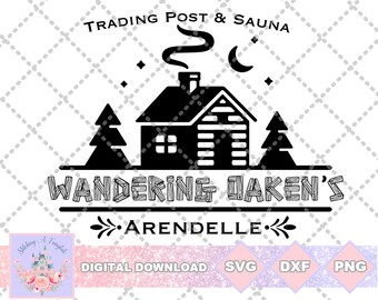 Frozen Inspired Wandering Oaken's Trading Post & Sauna SVG PNG DXF Cut File Shirt