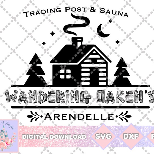 Frozen Inspired Wandering Oaken's Trading Post & Sauna SVG PNG DXF Cut File Shirt