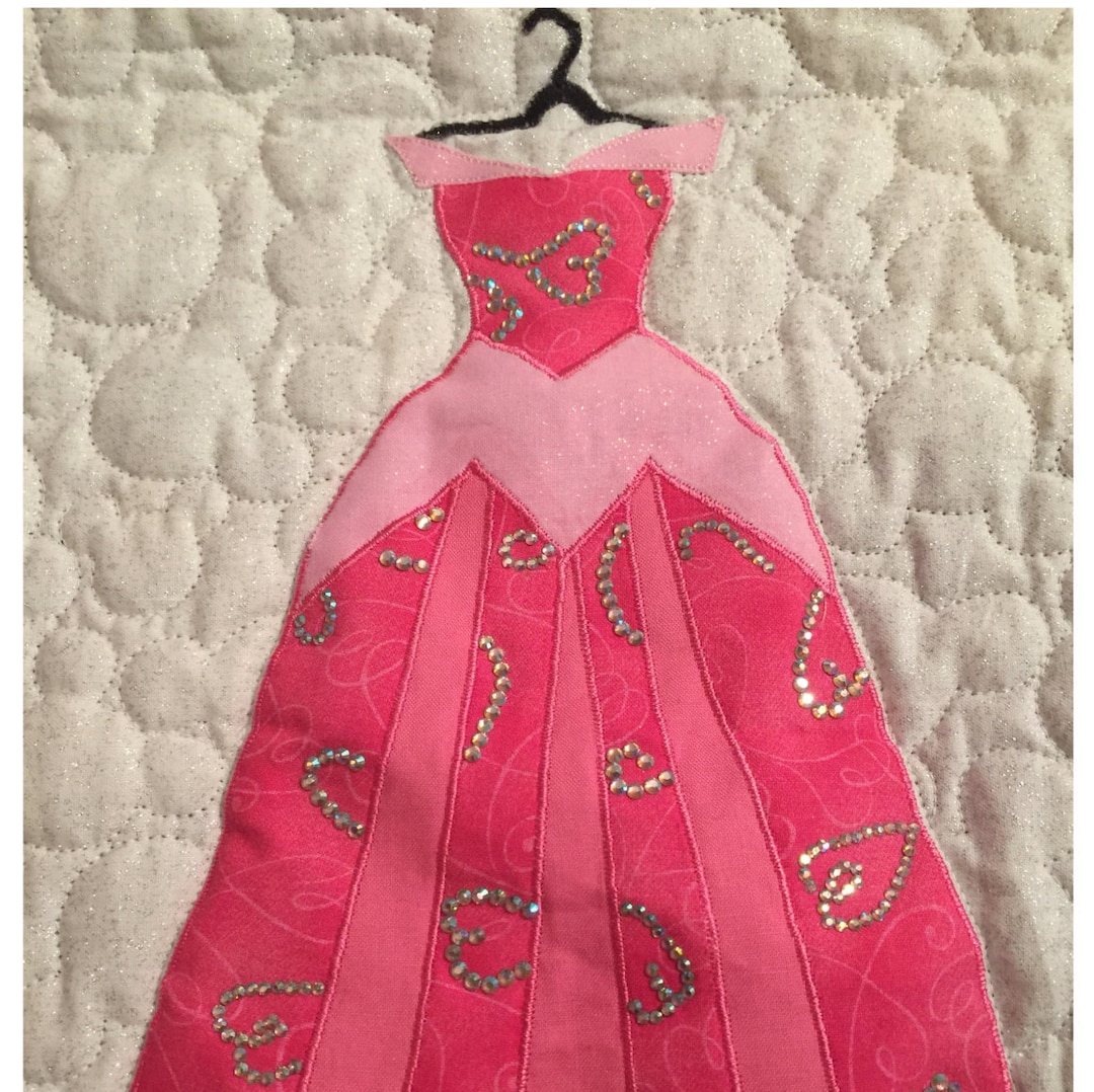Princess Aurora Dress Applique Pattern - Inspired by Sleeping Beauty - Etsy