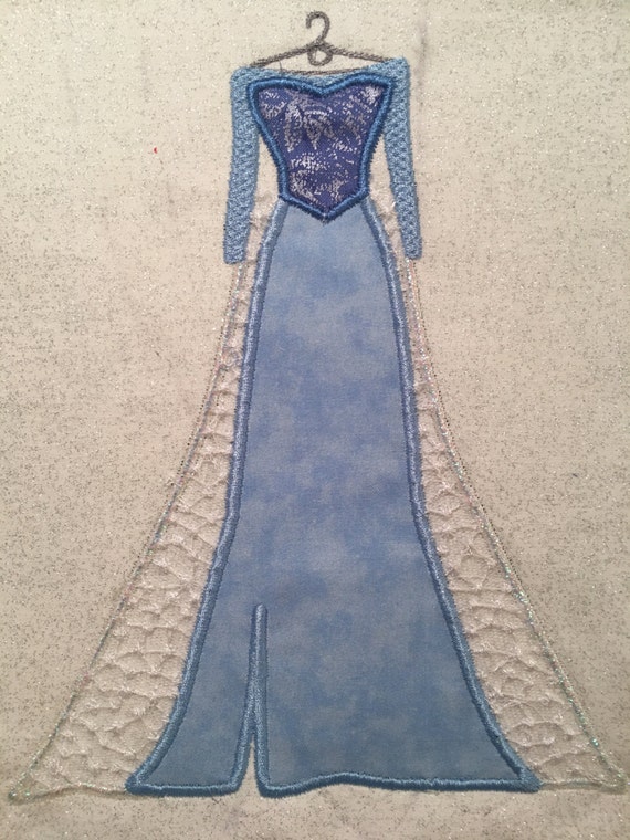 Elsa Jurk MACHINE Applique Patroon Geinspireerd door Frozen Etsy Belgie