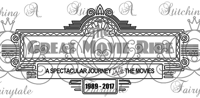 Download Disney The Great Movie Ride Inspired Sign SVG PNG Cut File ...