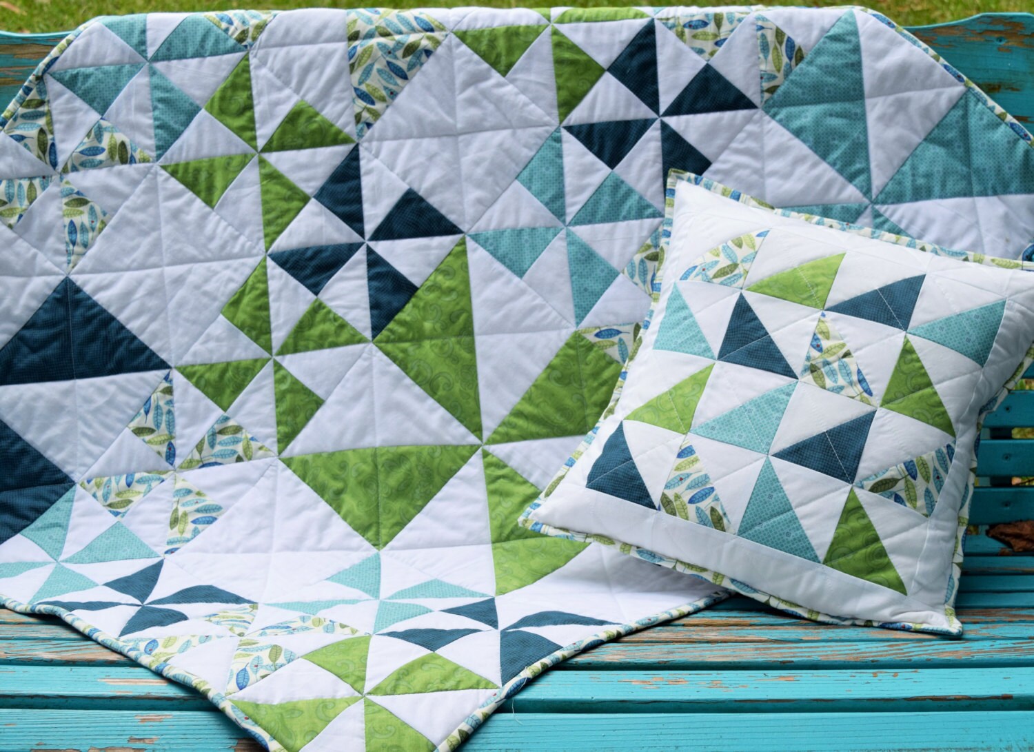 Quilted Pillow Sham Etsy