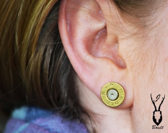 Ohrstecker in Patronenform – Recycelte Gewehrpatronen, Jagdschmuck