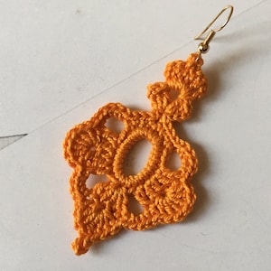 84. ONE Crochet Earrings Pattern, Crochet Earring pattern, PDF File - Crochet dangle earrings - PDF pattern for beginners, crochet earrings