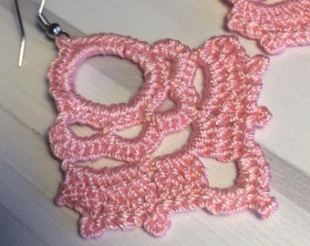 25. Crochet Earrings Pattern, Retro Delicate Small Earrings (Digital Download)